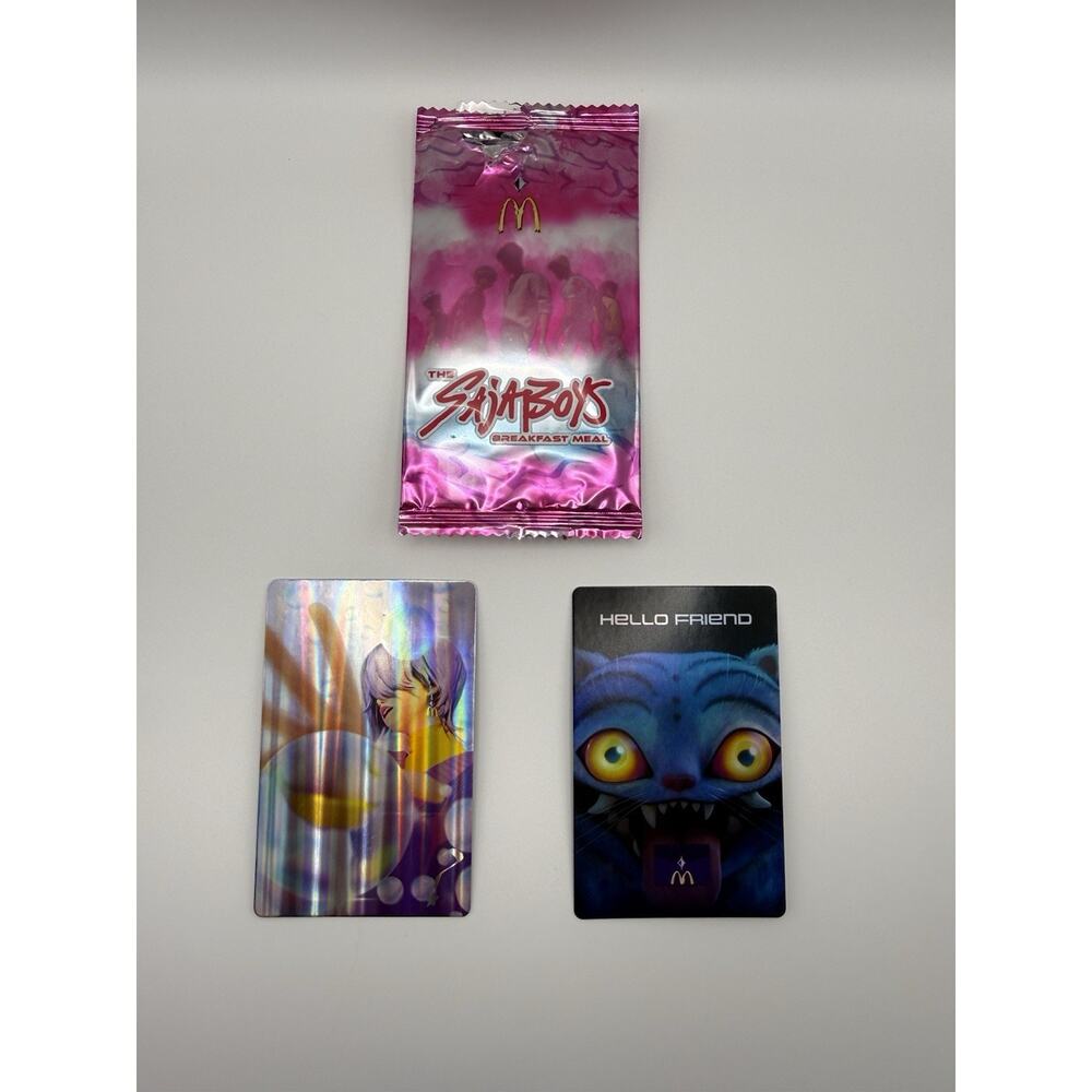 McDonald’s K-pop Demon Hunters 2026 Mystery Saja Boys Card Collectible New - Picture 2 of 5